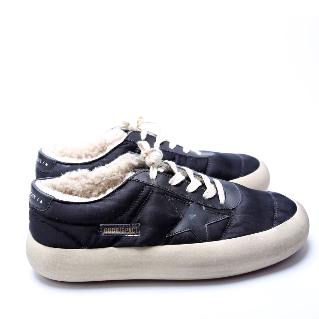 Space Star Nylon/Shearling Sneakers Size 41 Black/Beige