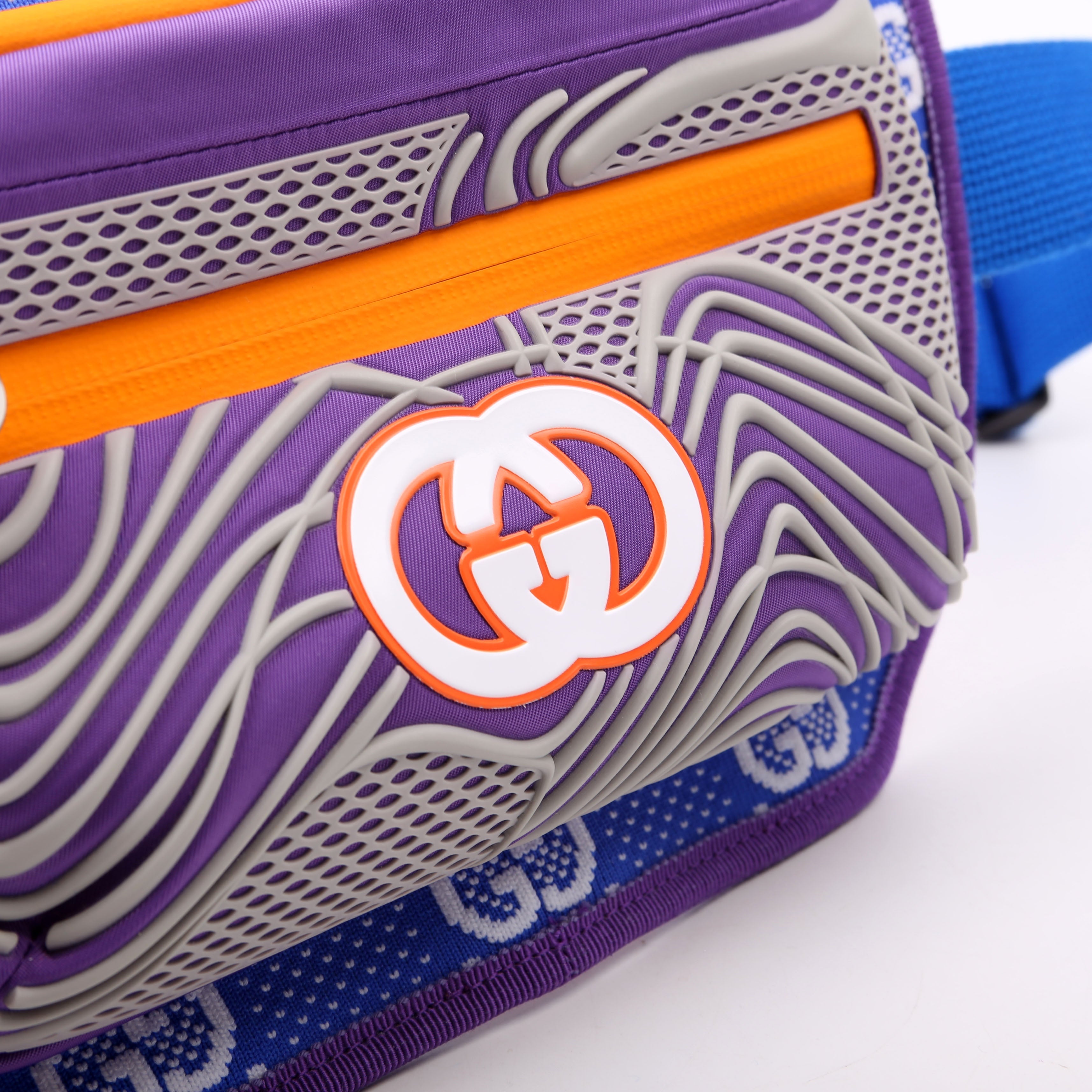 Gucci 752102 GG Nylon/Rubber Belt Bag