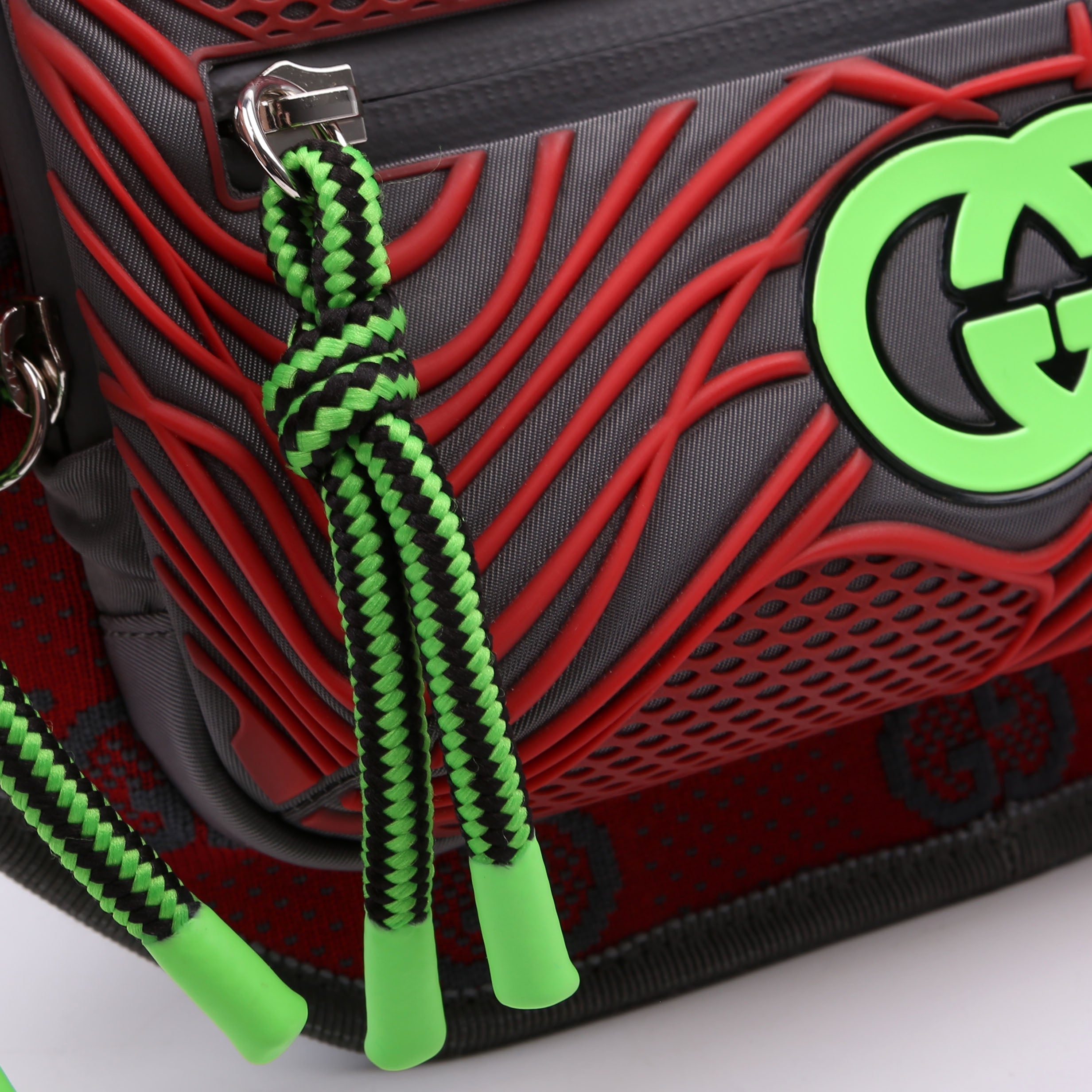 Gucci 752102 GG Nylon/Rubber Belt Bag