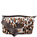 Fendi 8BR600 Leopard Print Baguette Calfskin Hair