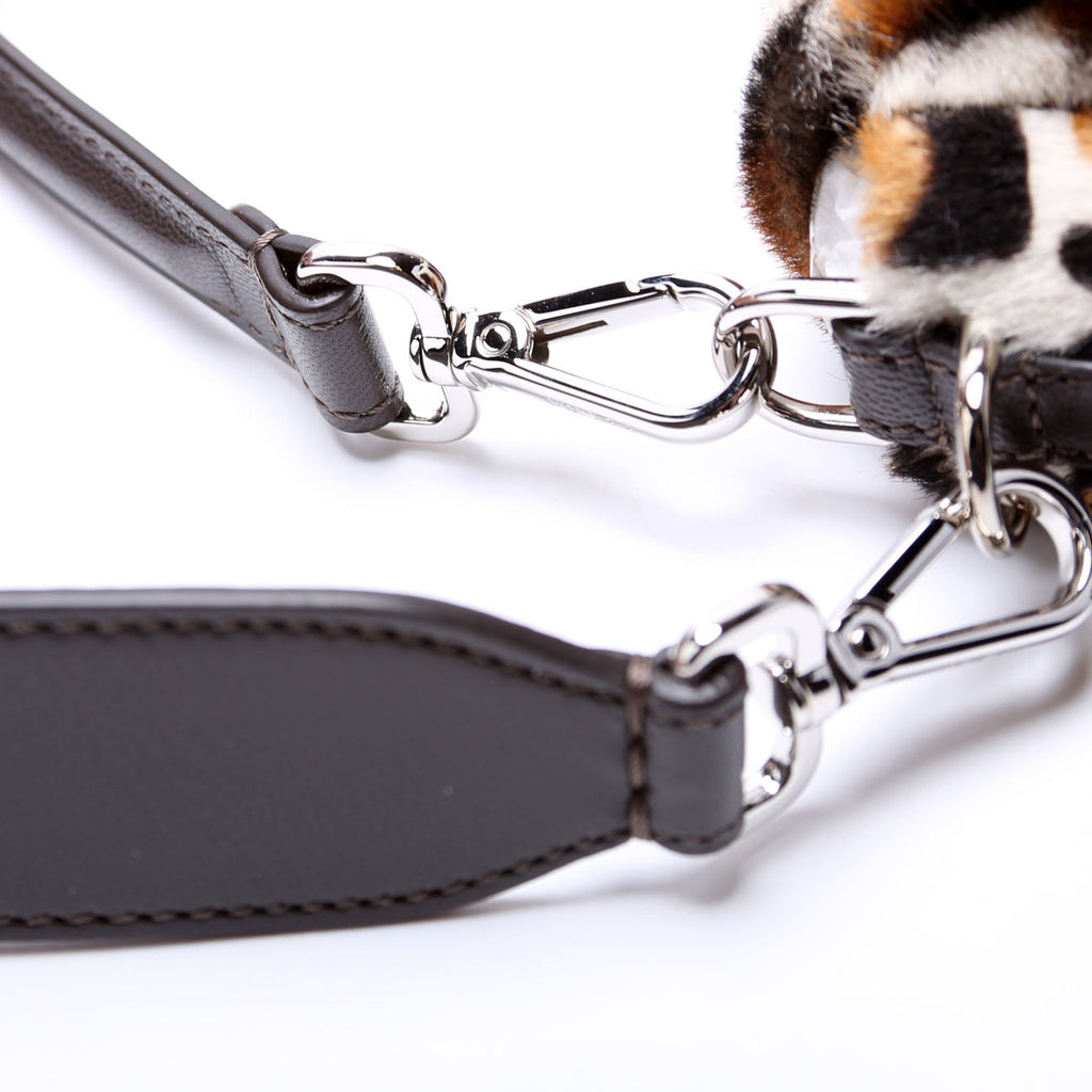 Fendi 8BR600 Leopard Print Baguette Calfskin Hair