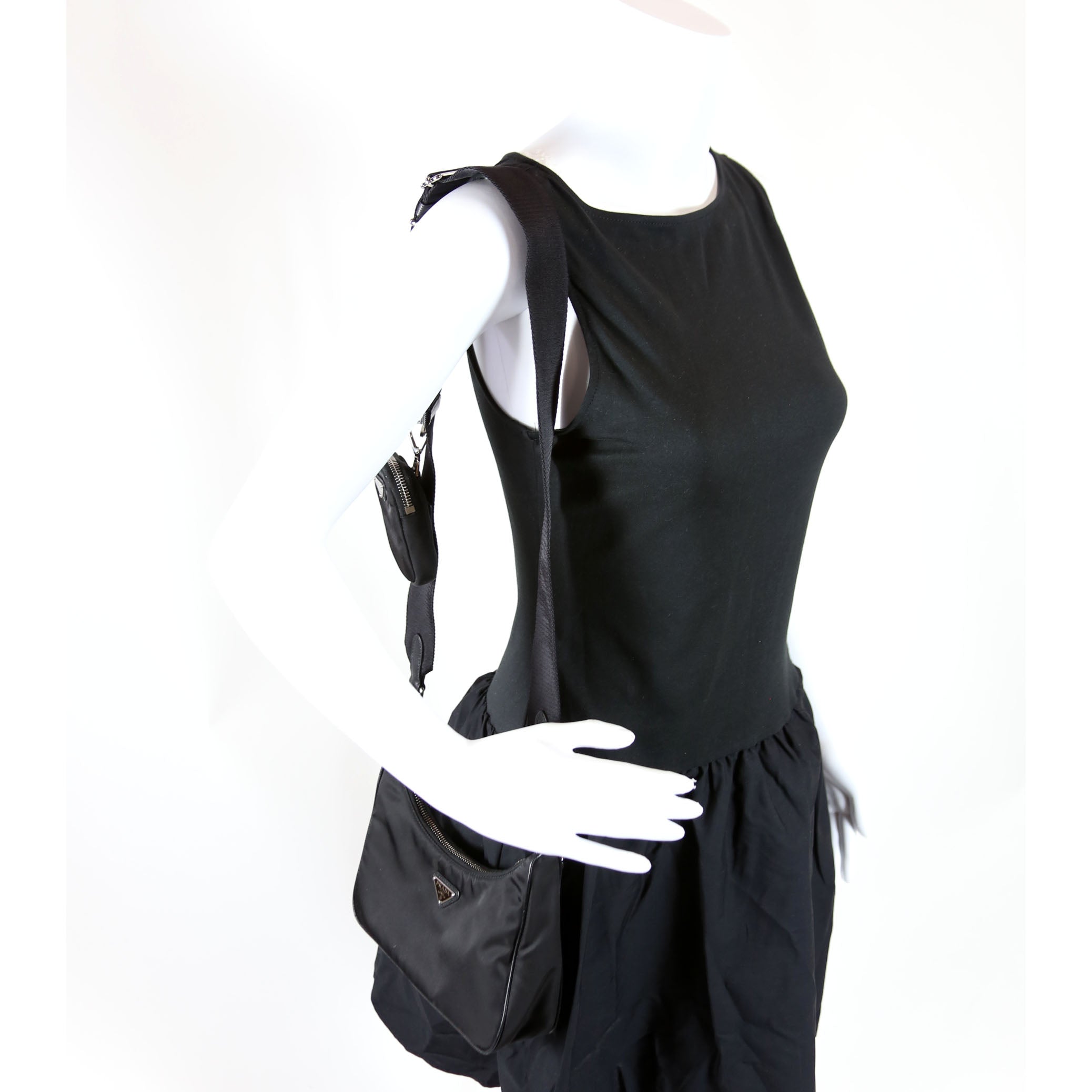 Nylon Re-Edition 2005 Shoulder Bag Black