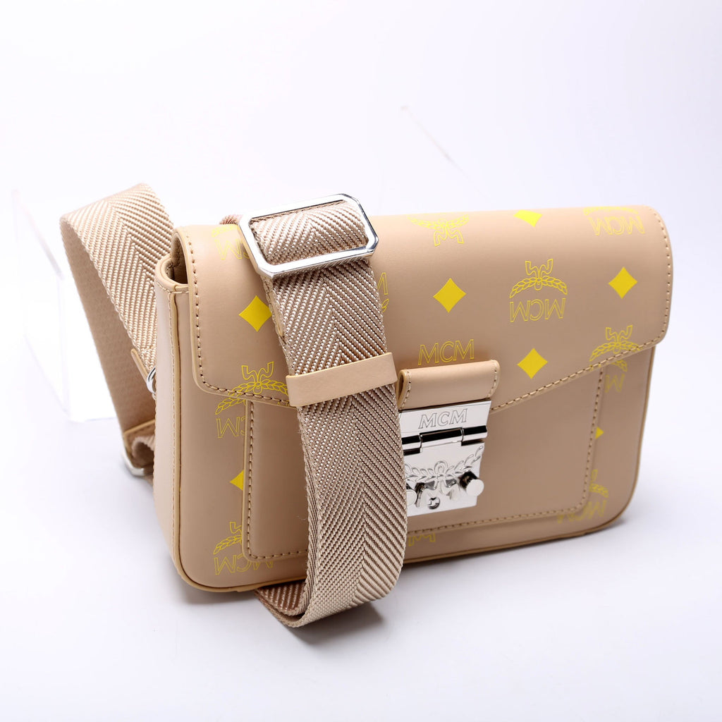 Millie Spash Logo Leather Small Crossbody