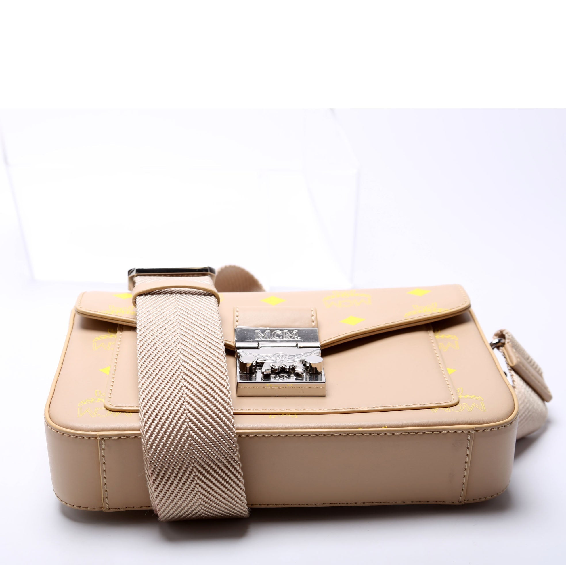 Millie Spash Logo Leather Small Crossbody