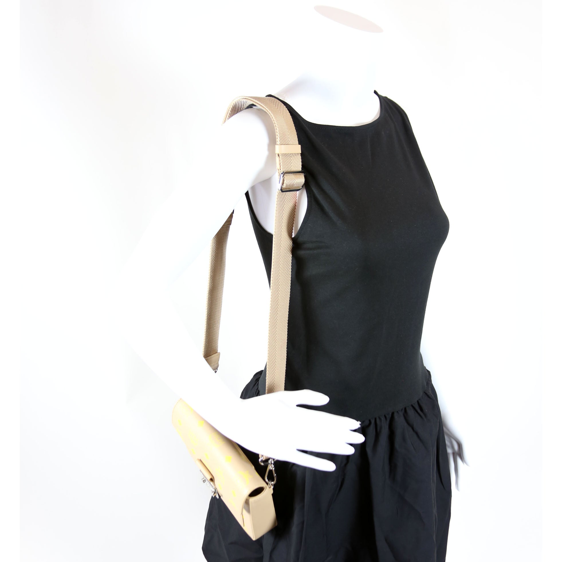 Millie Spash Logo Leather Small Crossbody