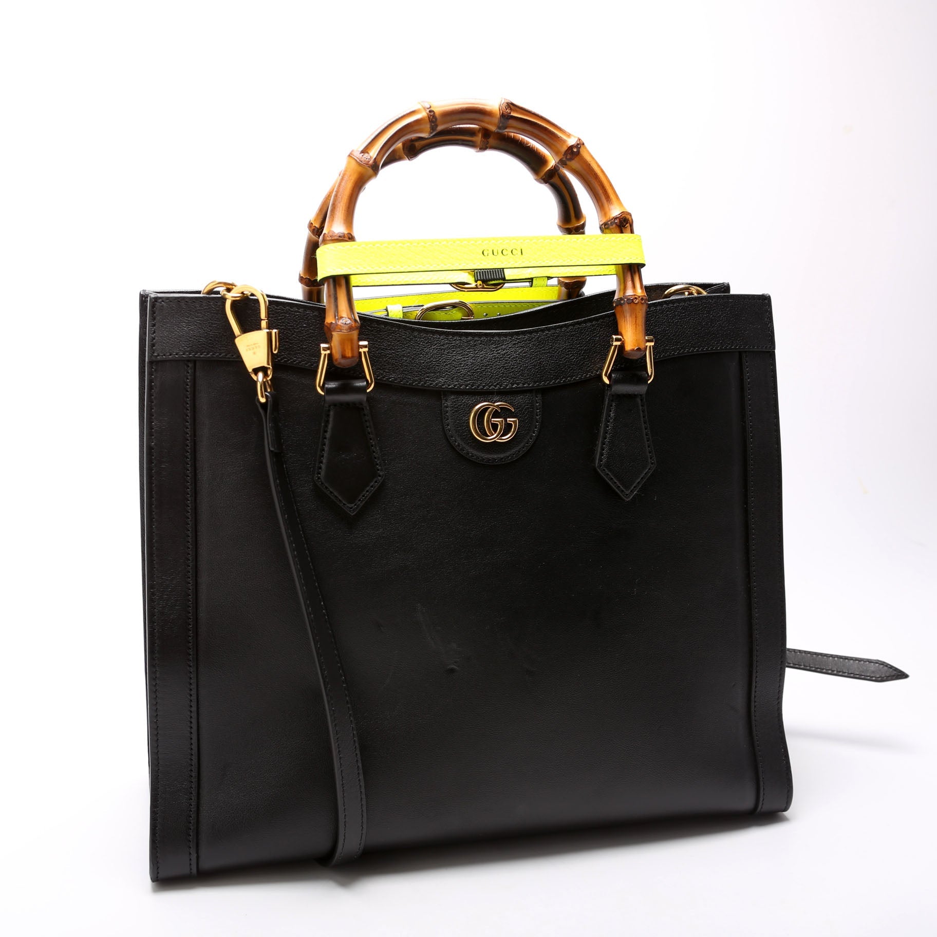 Gucci 655658 Diana Medium Tote Black