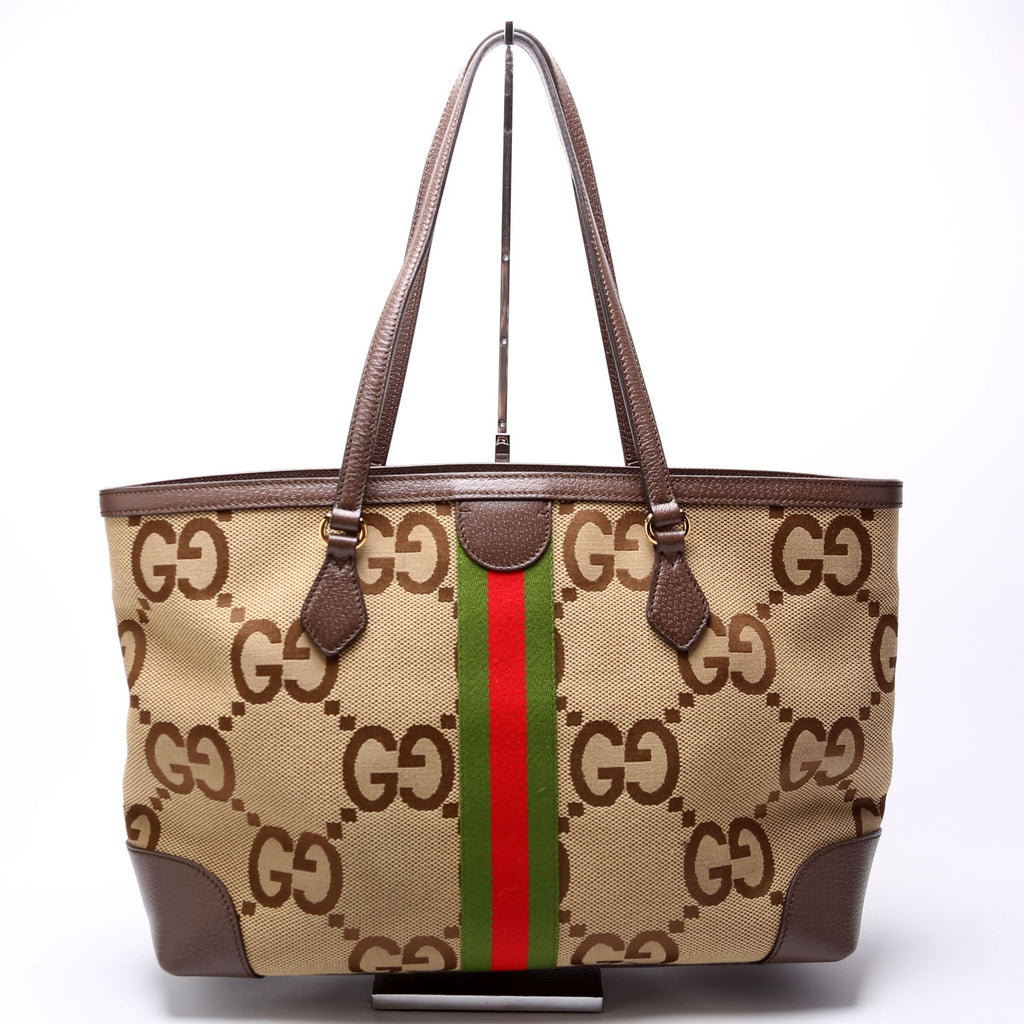 631685 Ophidia GG Jumbo Canvas Tote