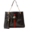 537219 Rajah Tote Leather Black