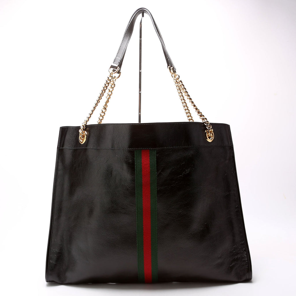 537219 Rajah Tote Leather Black