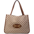 623694 1955 Horsebit Tote Brown