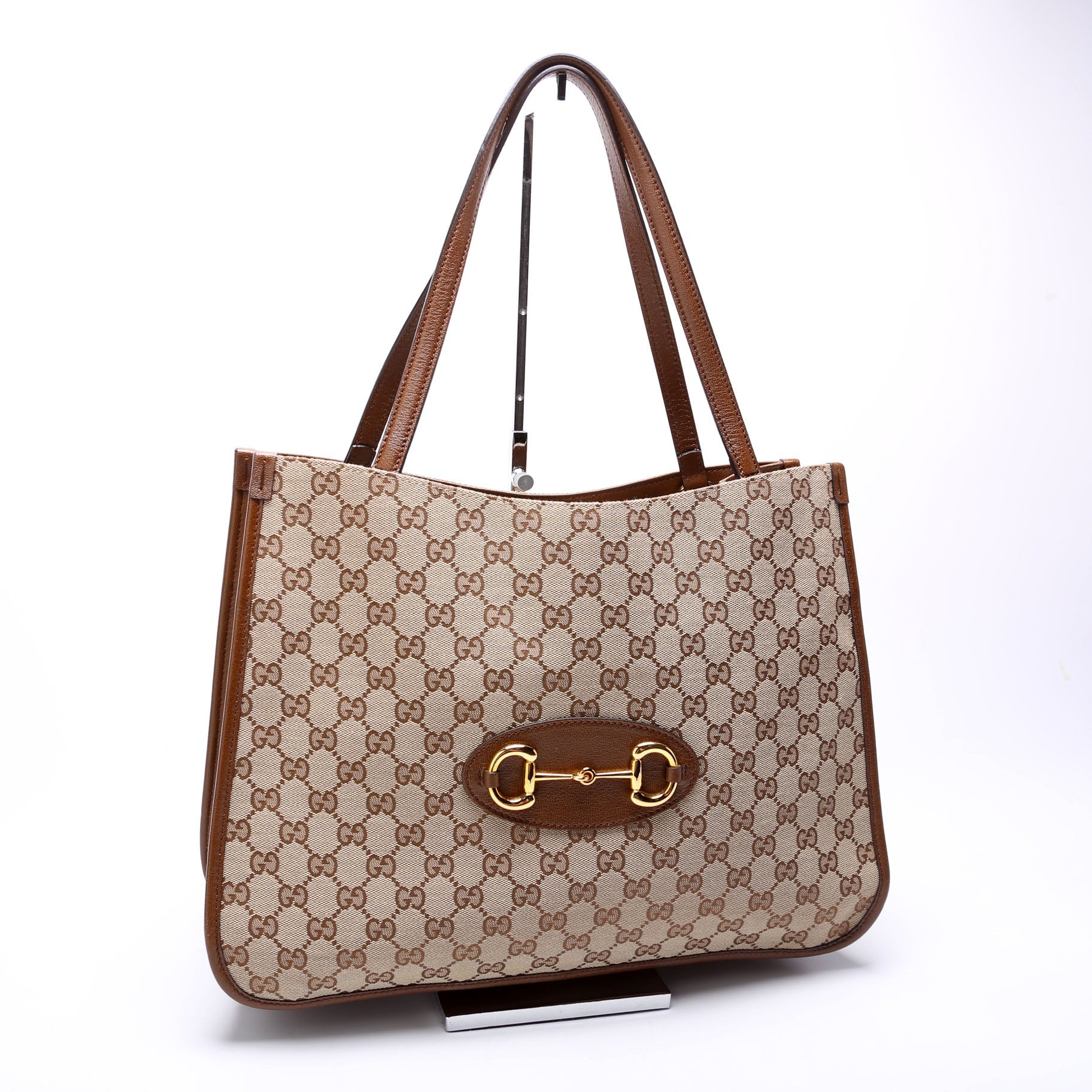 623694 1955 Horsebit Tote Brown
