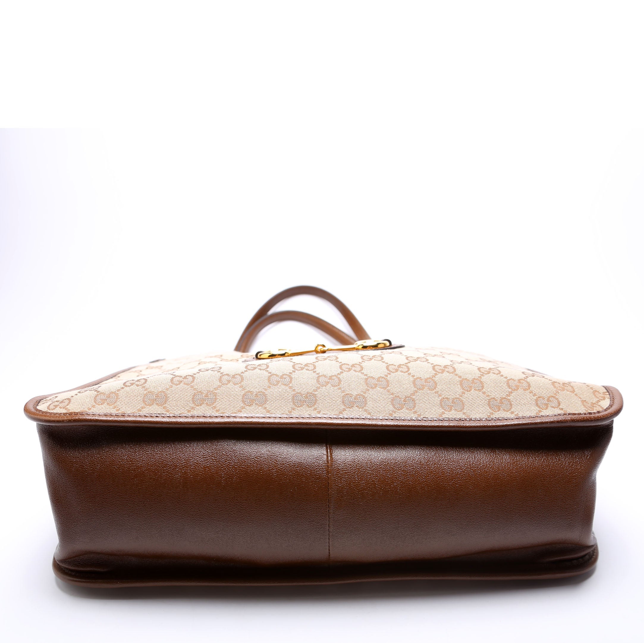623694 1955 Horsebit Tote Brown