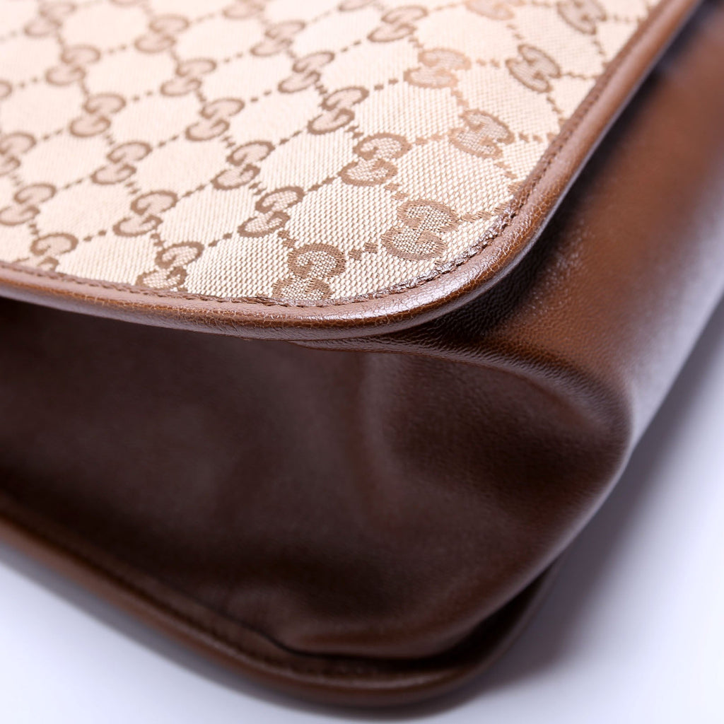623694 1955 Horsebit Tote Brown
