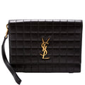 Cassandre Quilted Flap Wristlet 743114 Black