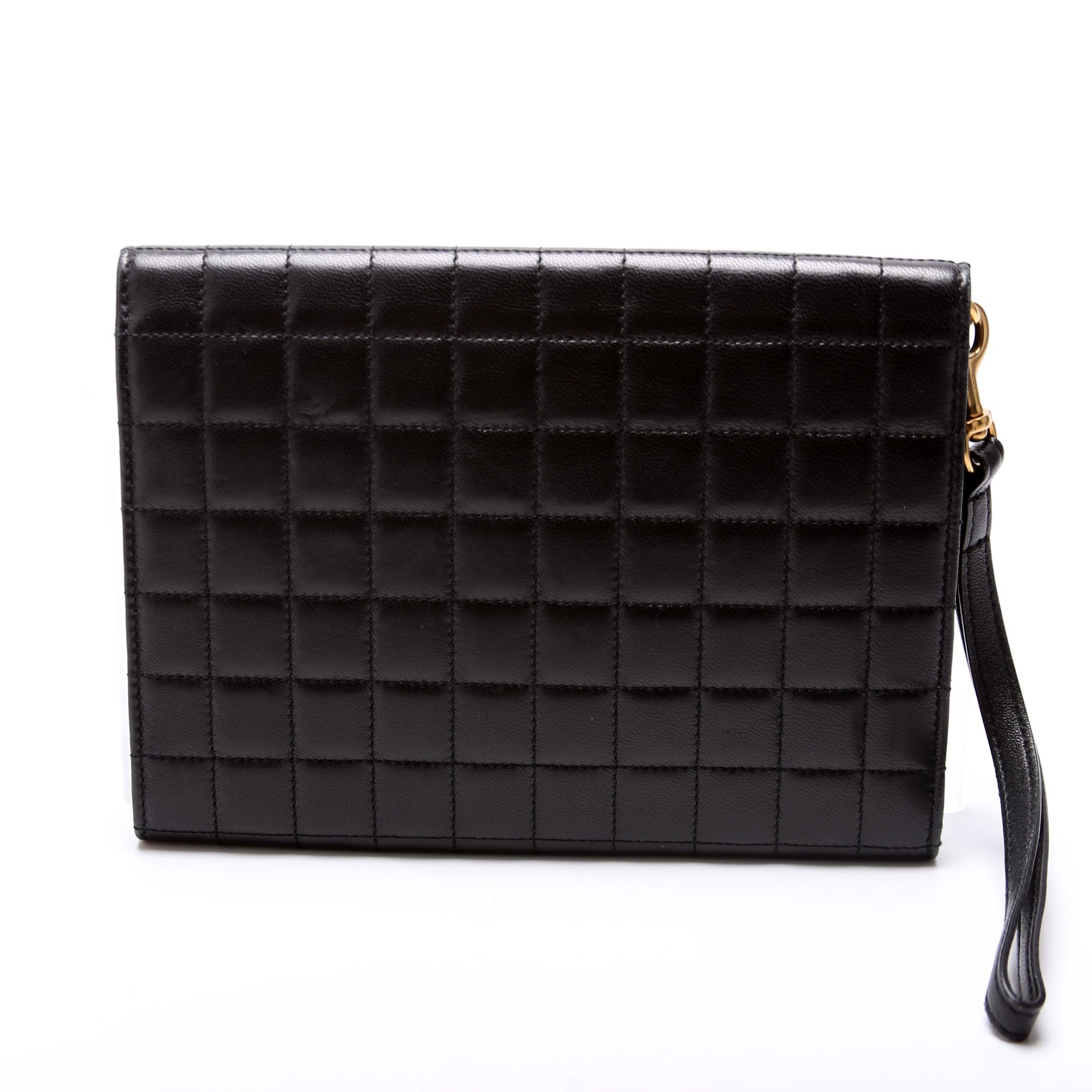 Cassandre Quilted Flap Wristlet 743114 Black