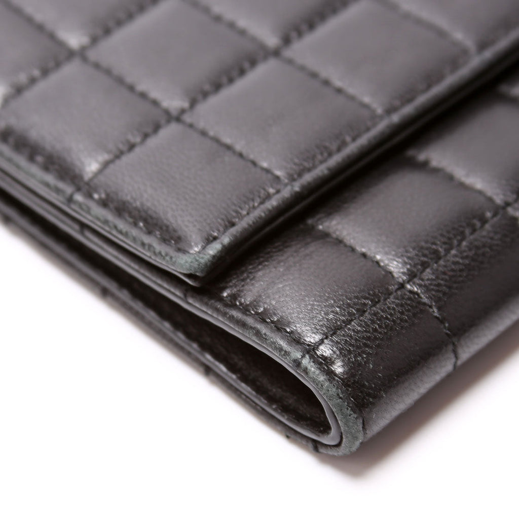 Cassandre Quilted Flap Wristlet 743114 Black