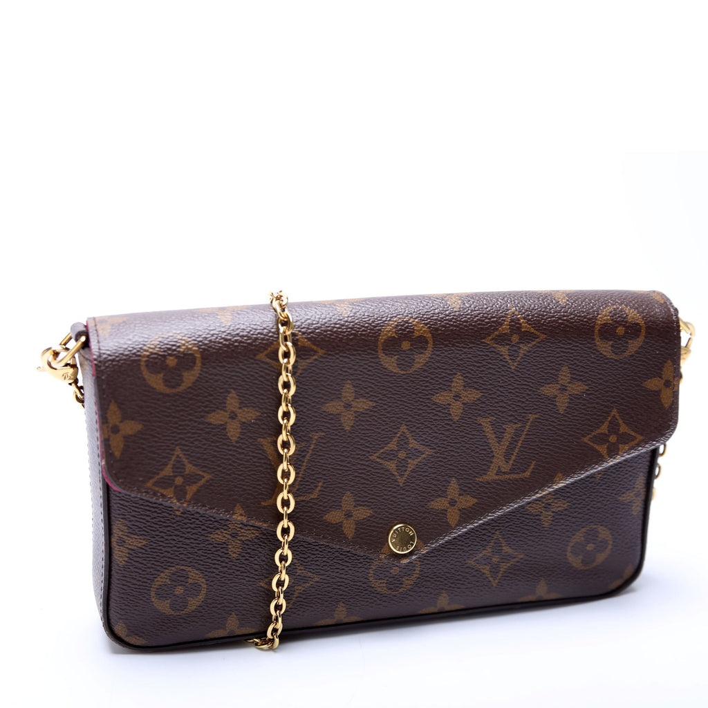 Pochette Felicie Monogram Berry