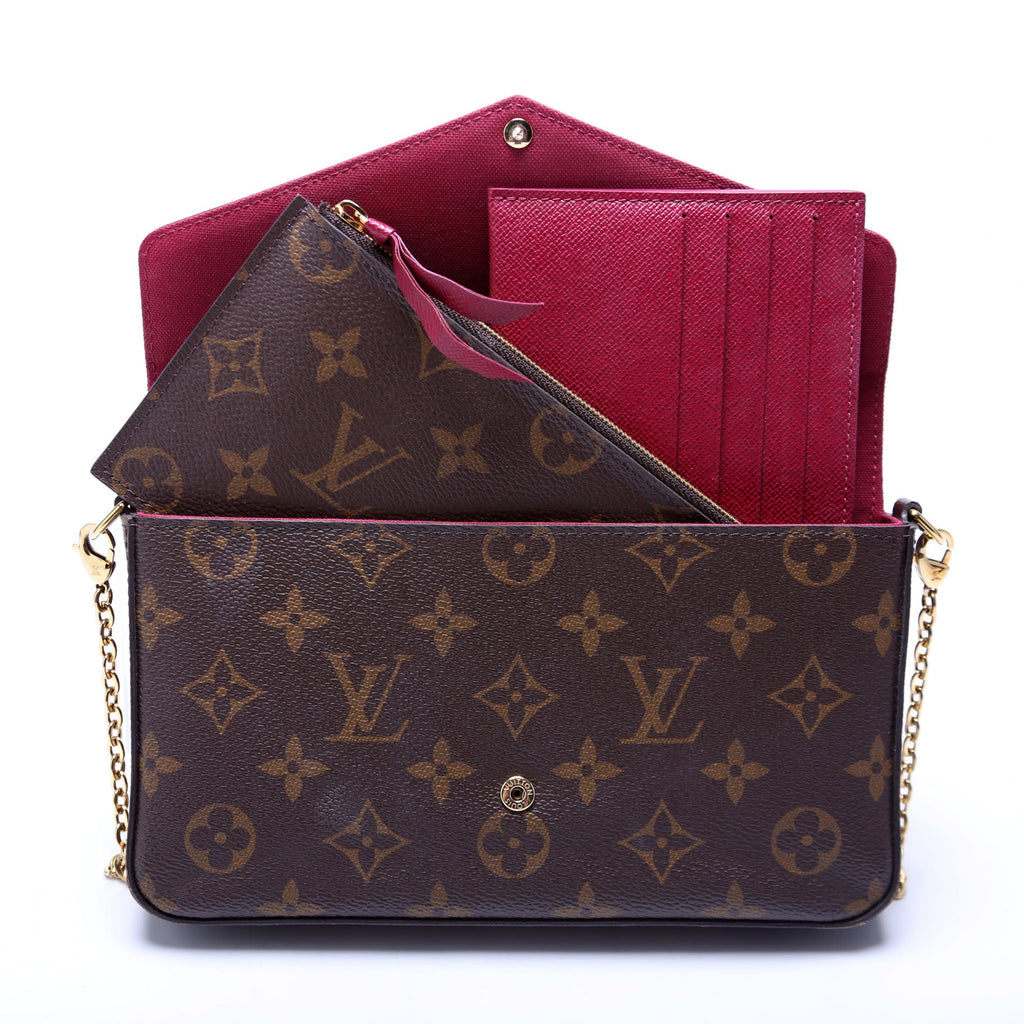 Pochette Felicie Monogram Berry