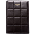 Passport Holder Quilted Lambskin Black