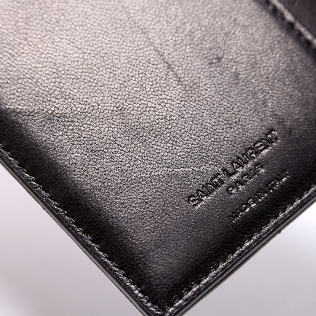 Passport Holder Quilted Lambskin Black