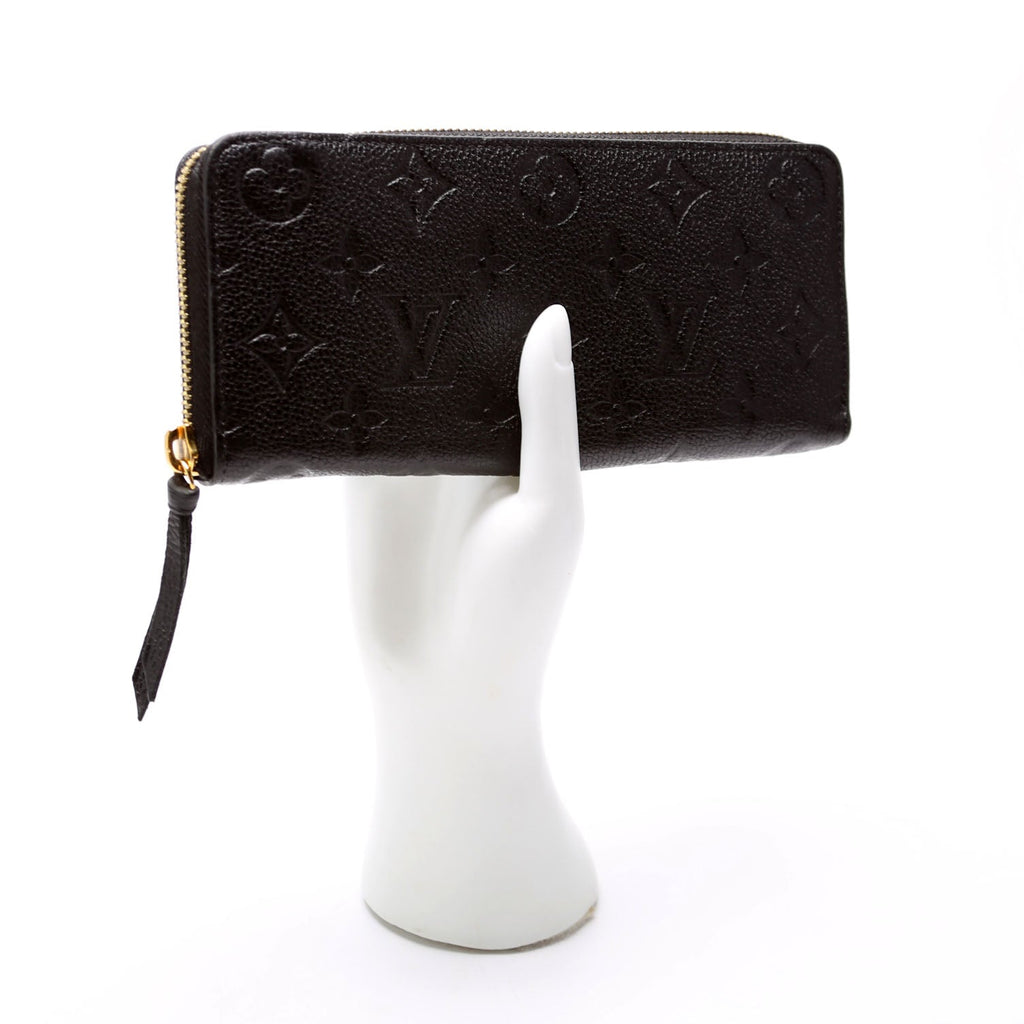 Clemence Wallet Empreinte Black