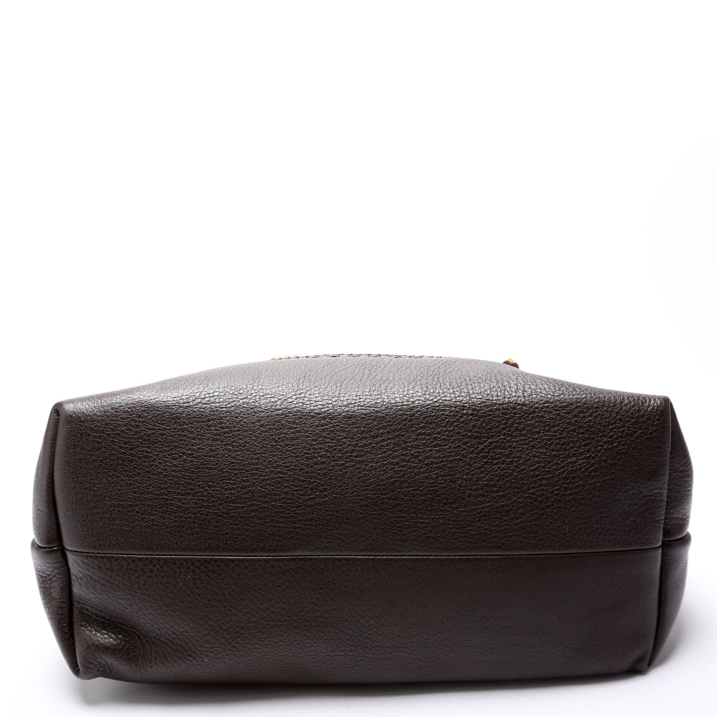 339002 GG Bamboo Canvas Shoulder Bag