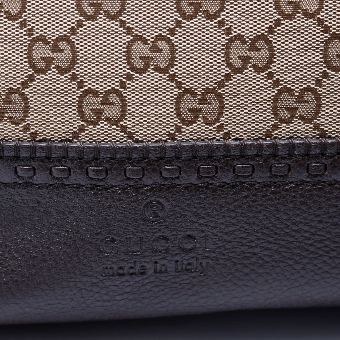 339002 GG Bamboo Canvas Shoulder Bag