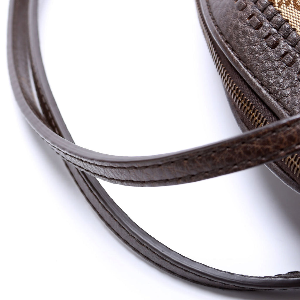 339002 GG Bamboo Canvas Shoulder Bag