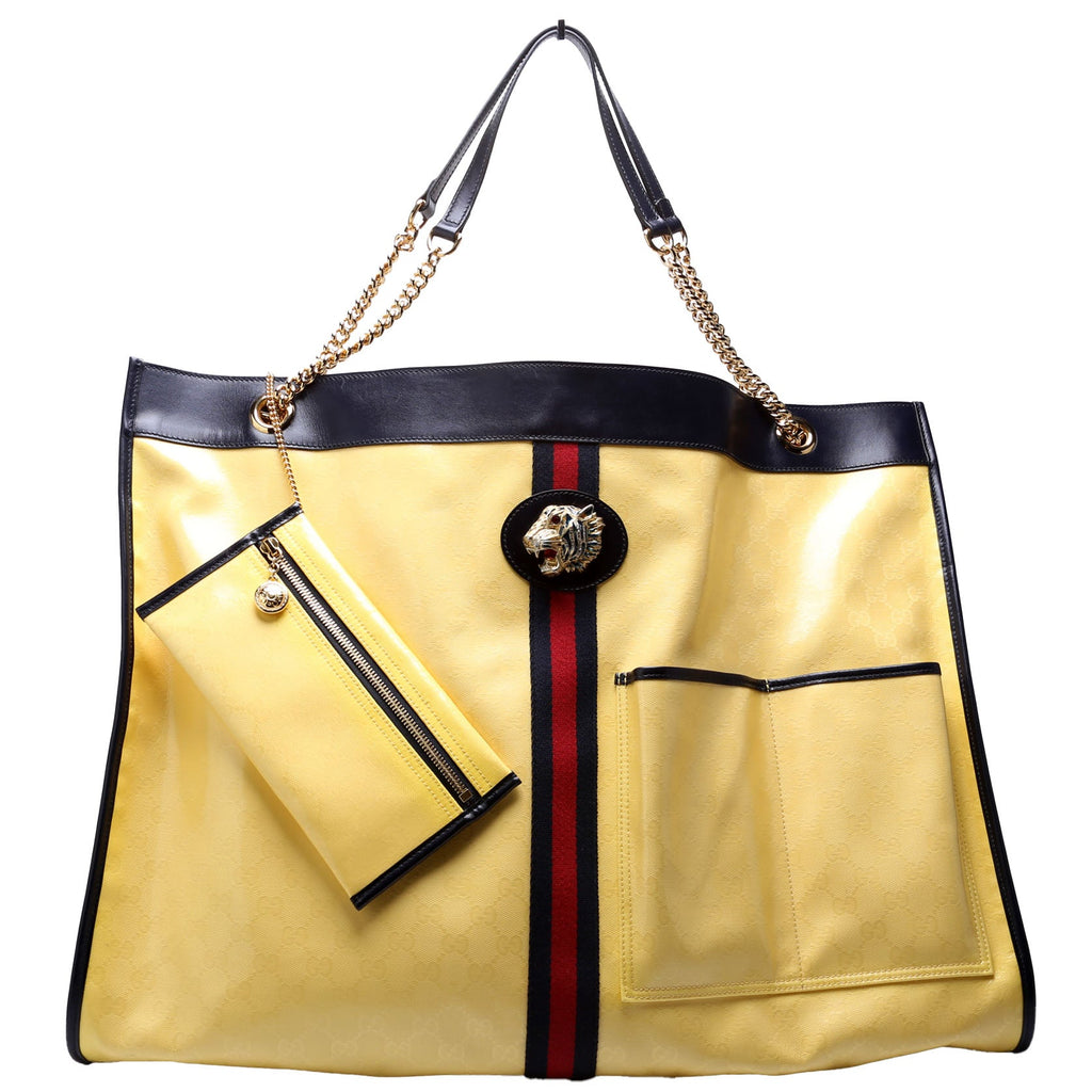 Gucci 553959 GG Crystal Maxi Rajah Tote