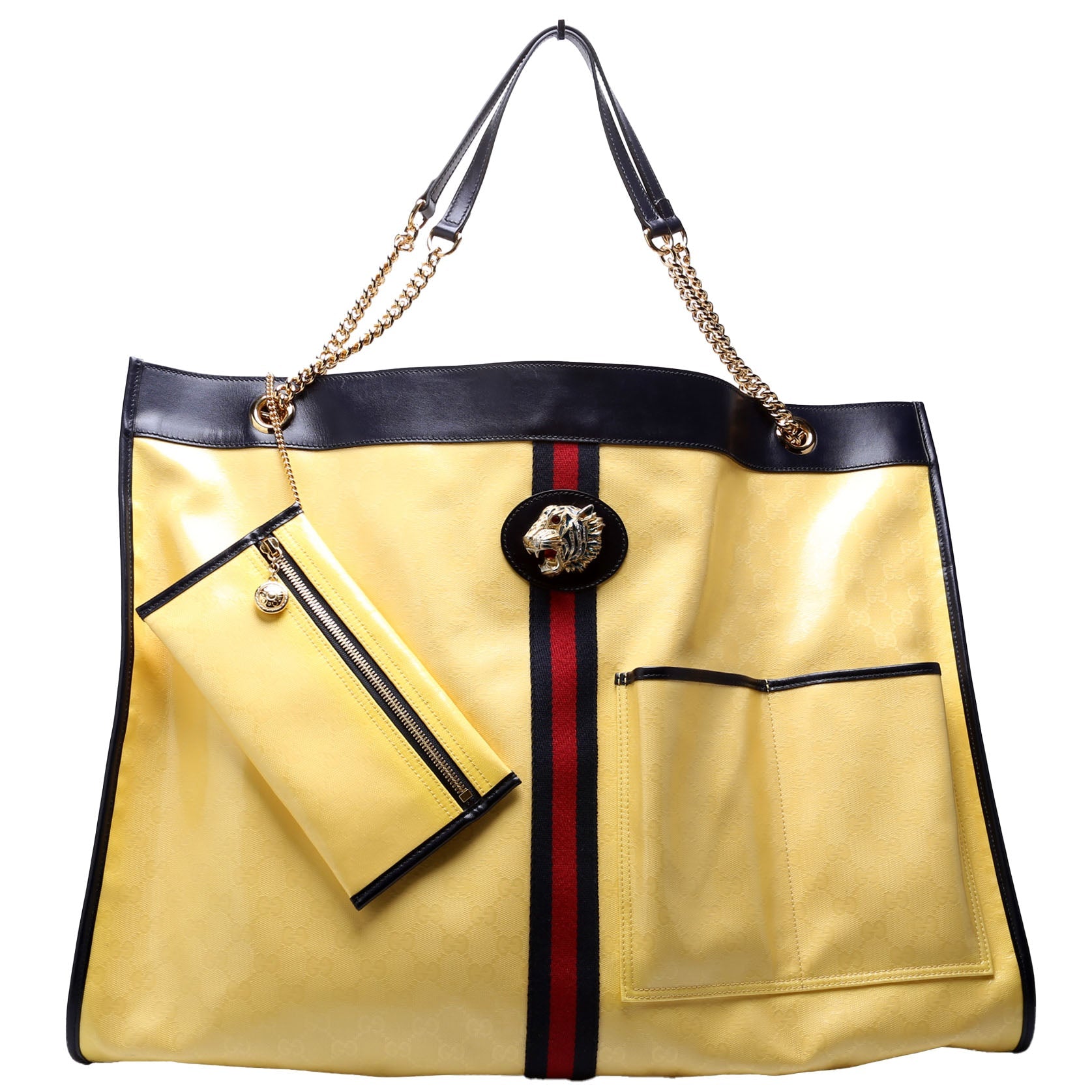 Gucci 553959 GG Crystal Maxi Rajah Tote