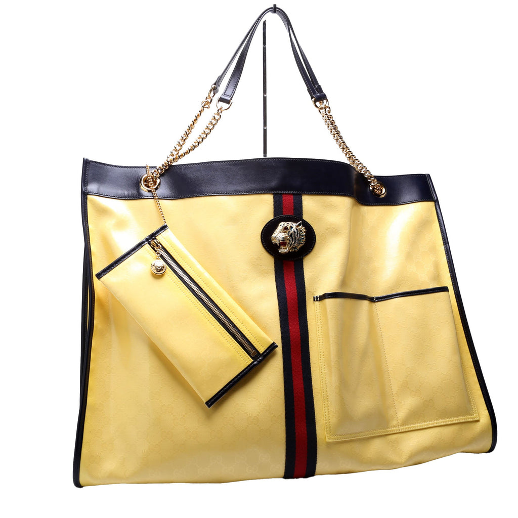 Gucci 553959 GG Crystal Maxi Rajah Tote