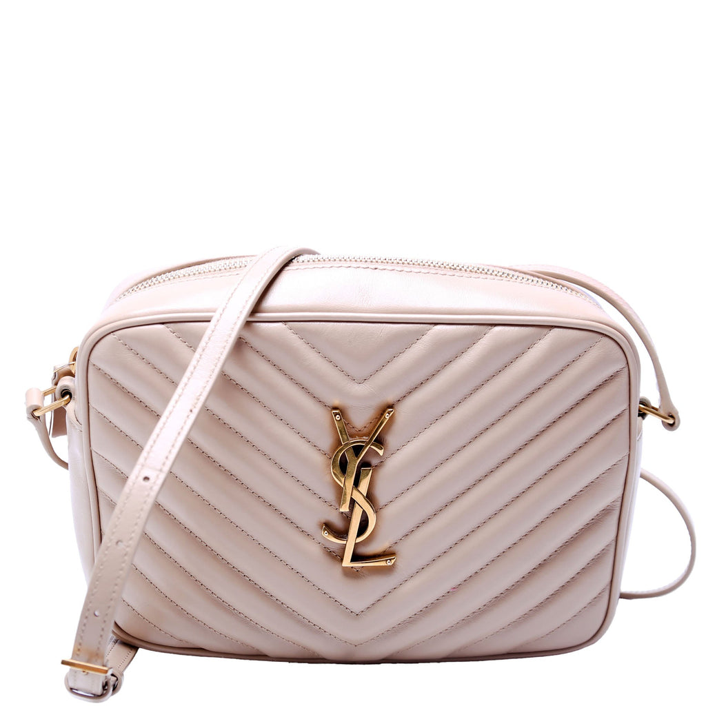 Lou Camera Bag Quilted Beige/Gold