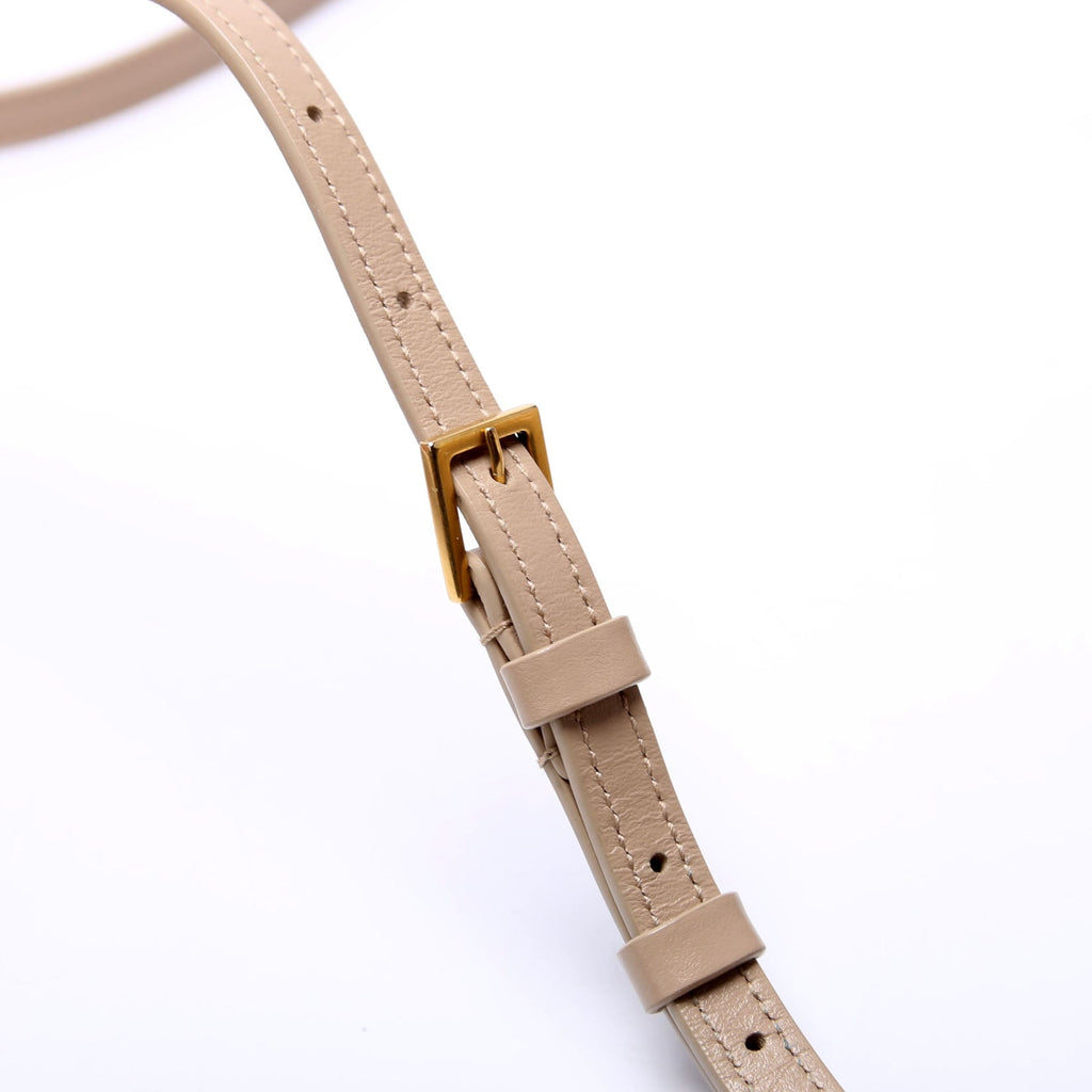 Lou Camera Bag Quilted Beige/Gold