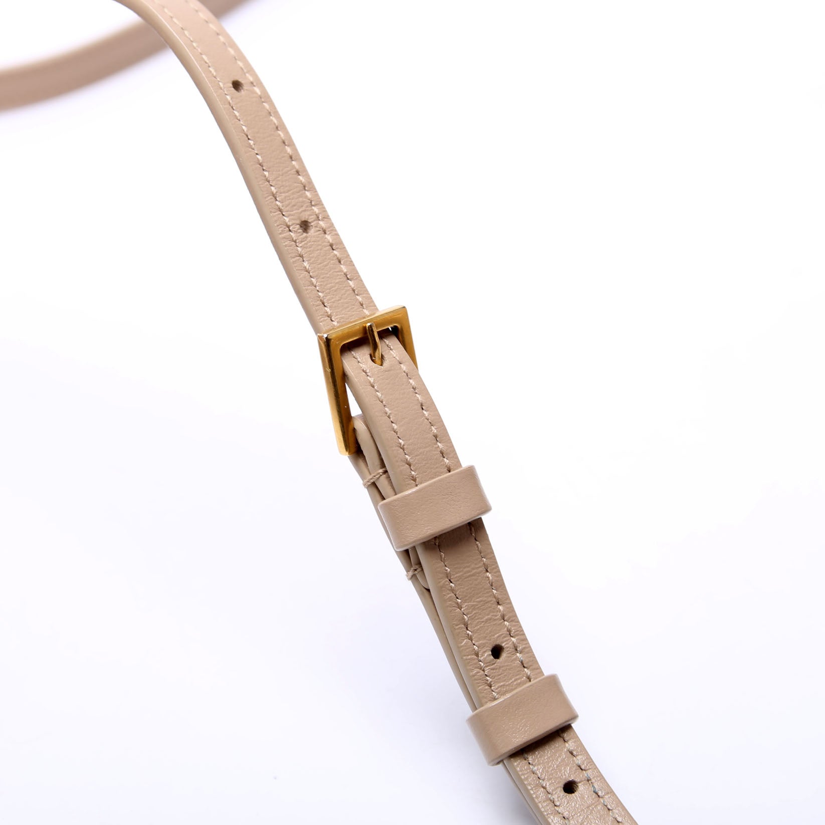 Lou Camera Bag Quilted Beige/Gold