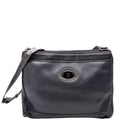 Gucci 001 110 Interlocking G Calfskin Shoulder Bag Vintage Navy