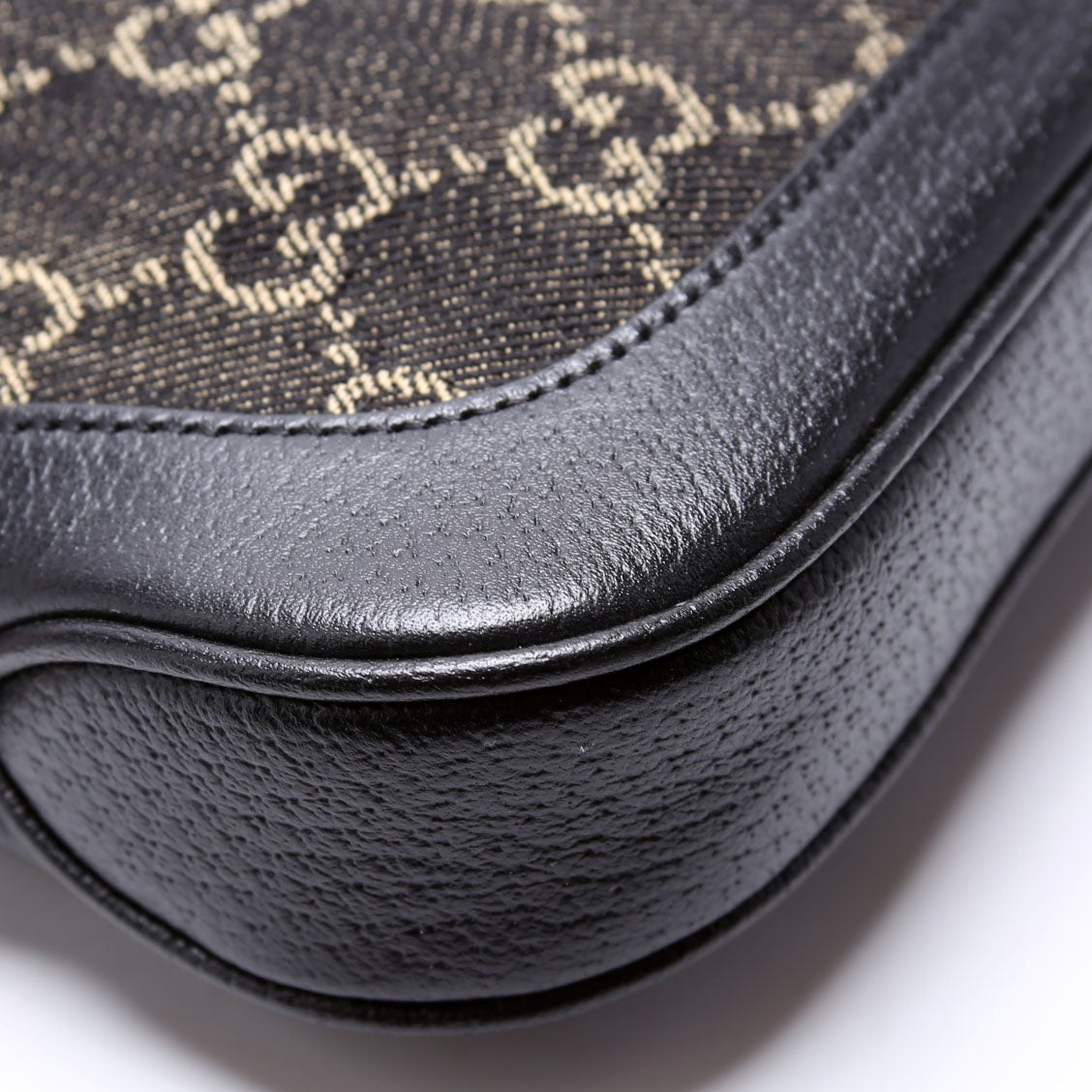 Gucci 685127 Jackie 1961 Mini Hobo GG Denim Black/Tan/Orange