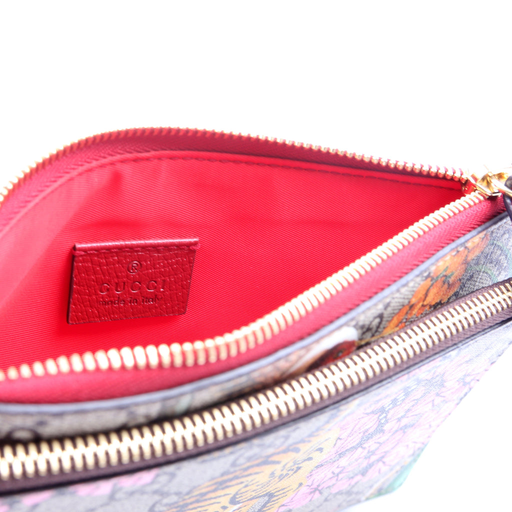 454111 GG Supreme Blooms/Bengal Double Zip Shoulder Bag