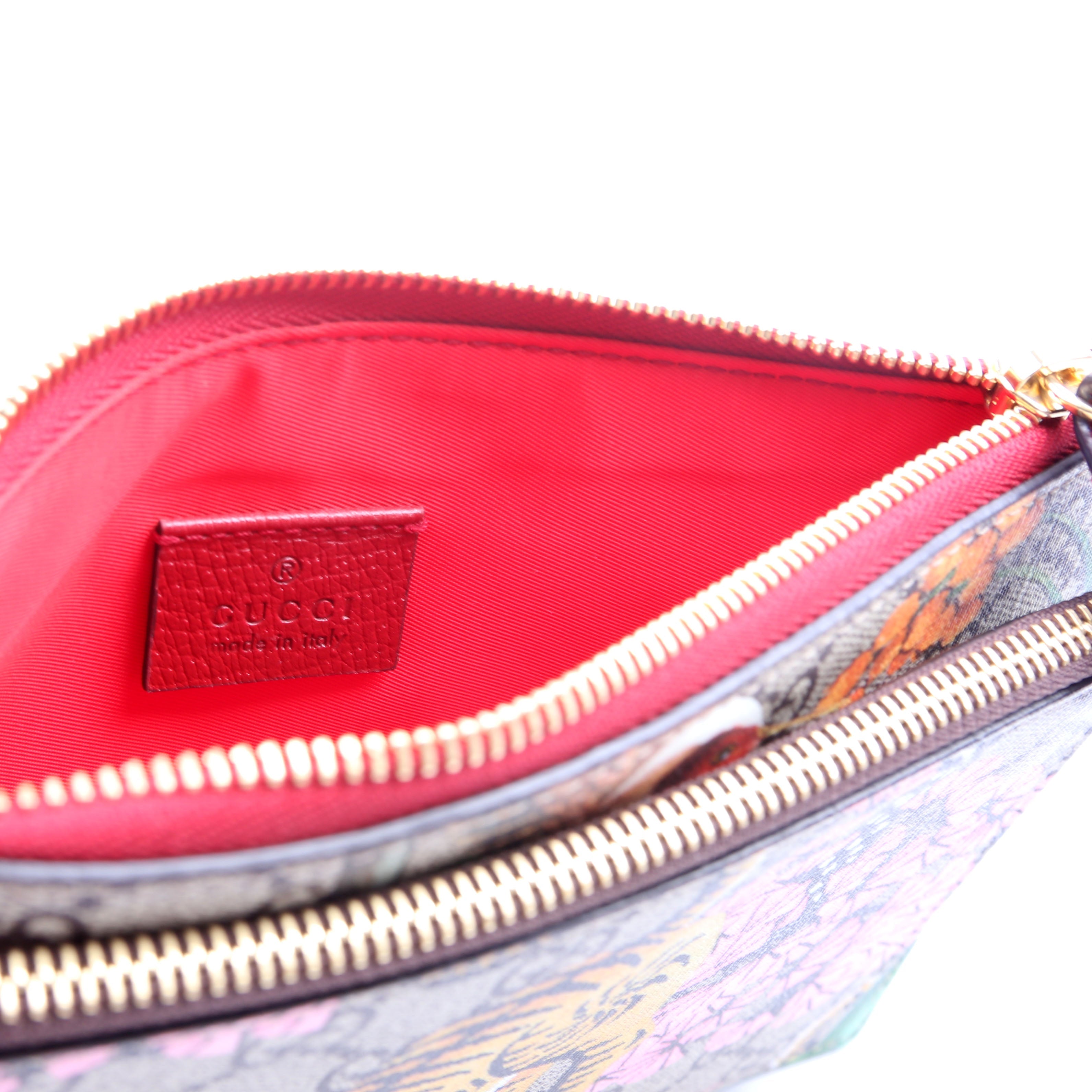 454111 GG Supreme Blooms/Bengal Double Zip Shoulder Bag