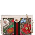 503877 GG Supreme Flora Ophidia Small Chain White