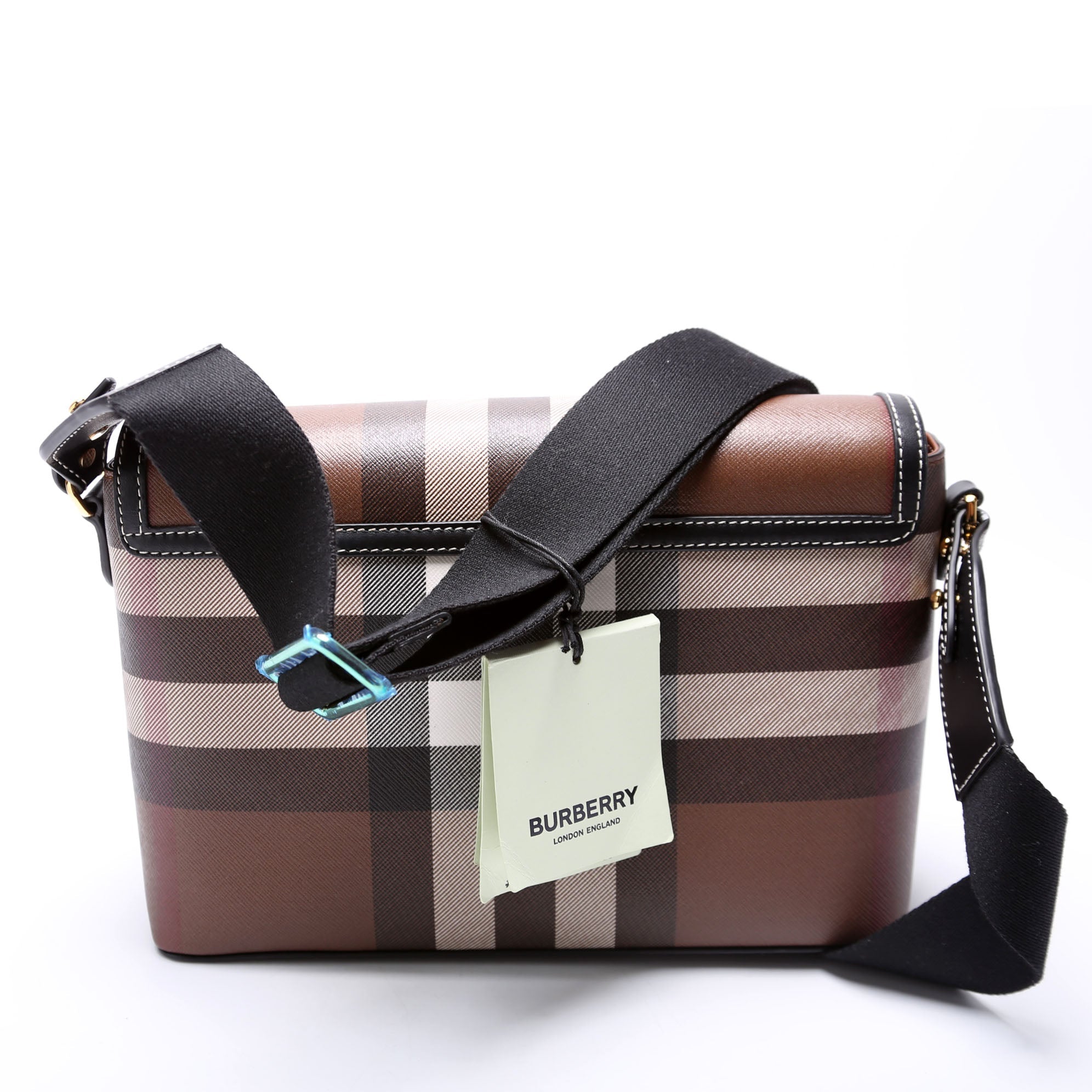 Note Crossbody Leather/Giant Check Multicolor