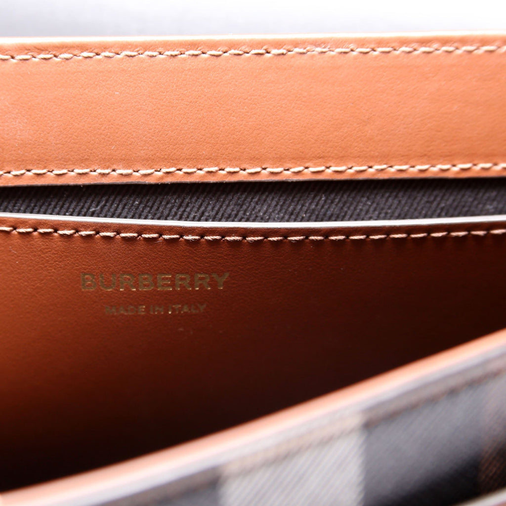 Note Crossbody Leather/Giant Check Multicolor