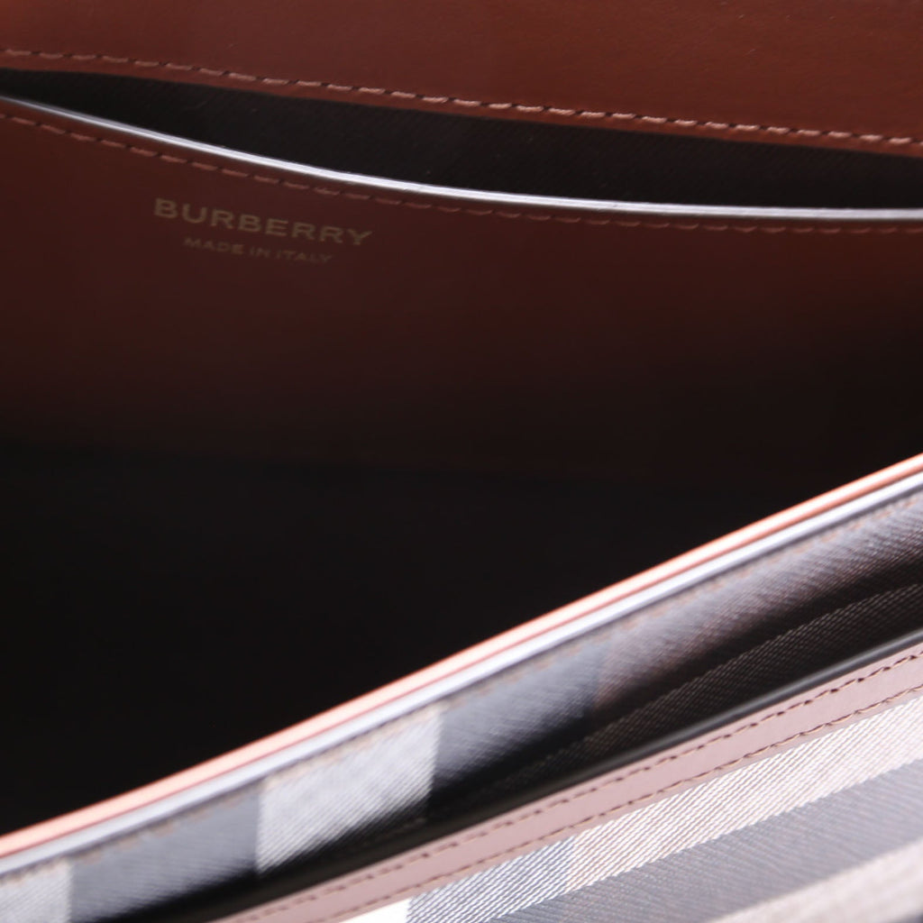 Note Crossbody Leather/Giant Check Multicolor
