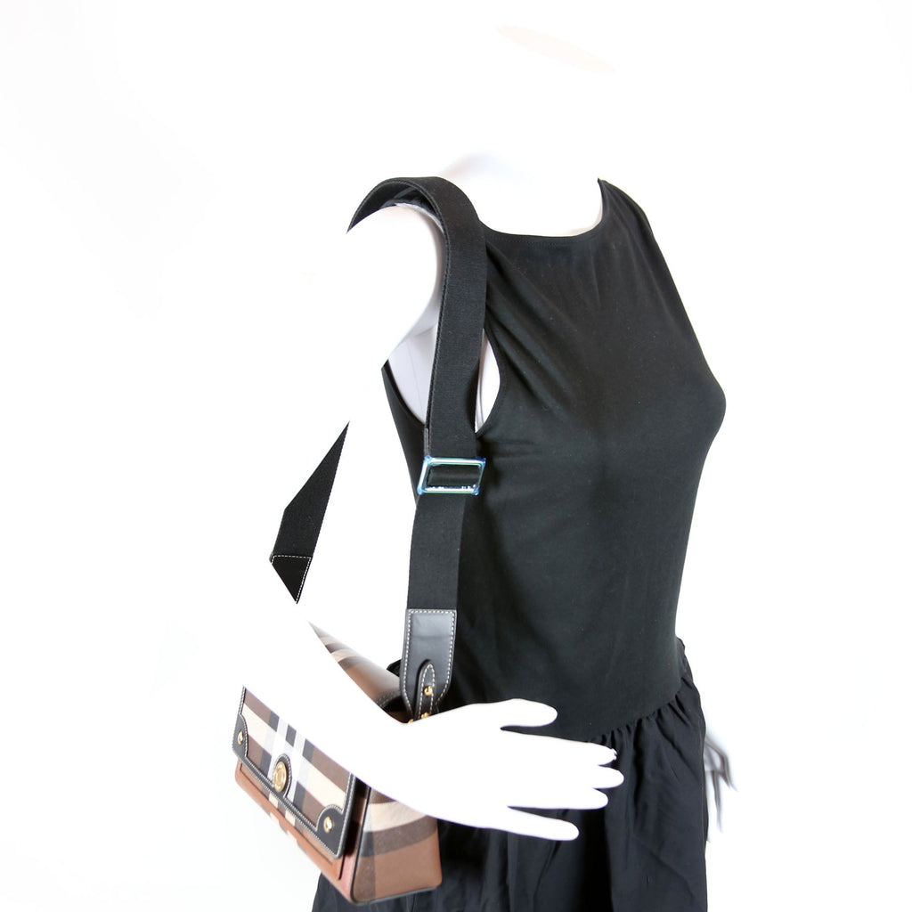 Note Crossbody Leather/Giant Check Multicolor