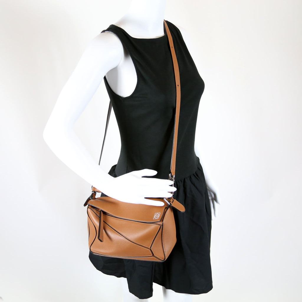 Puzzle Bag Small Brown