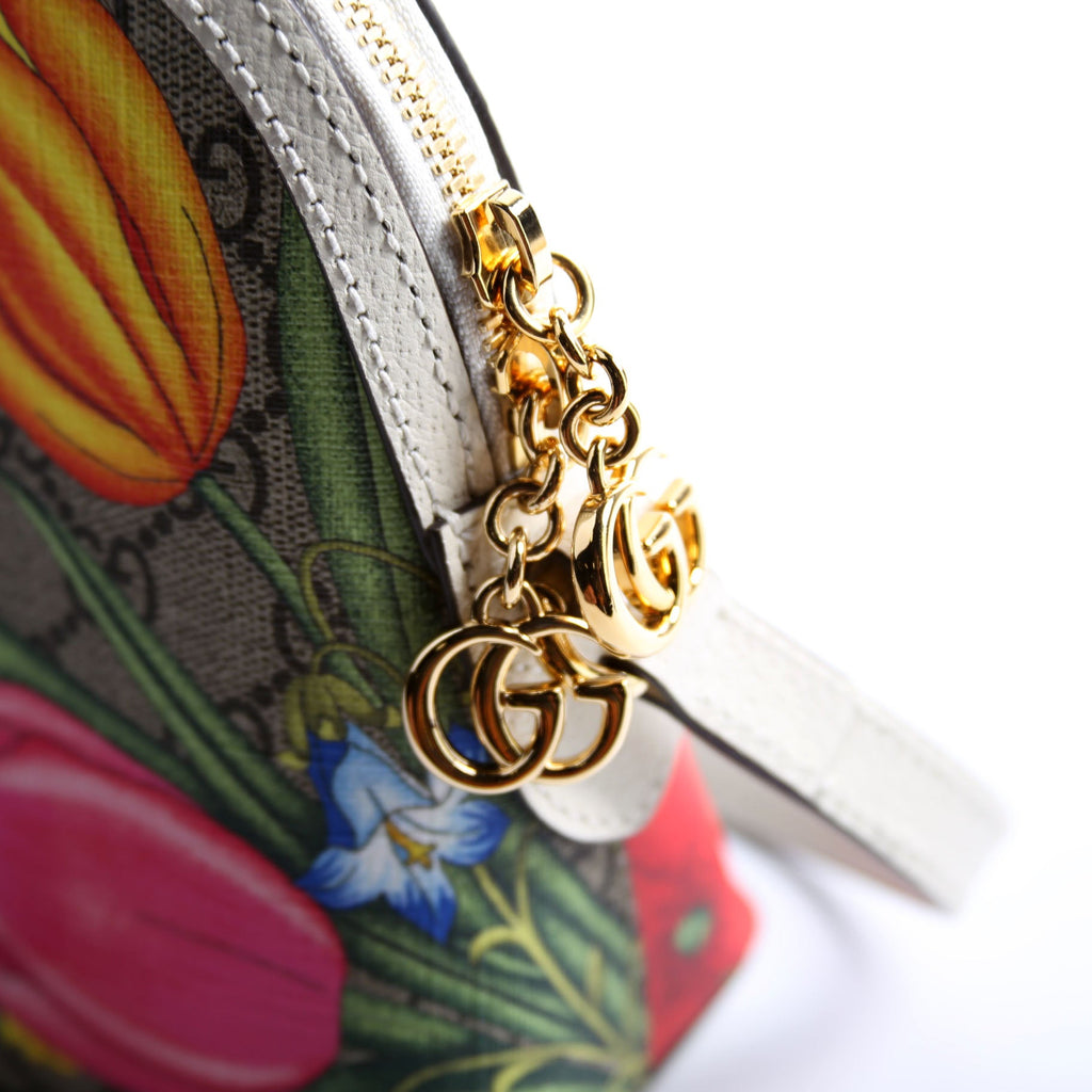 Gucci 499621 Ophidia GG Flora Small Crossbody