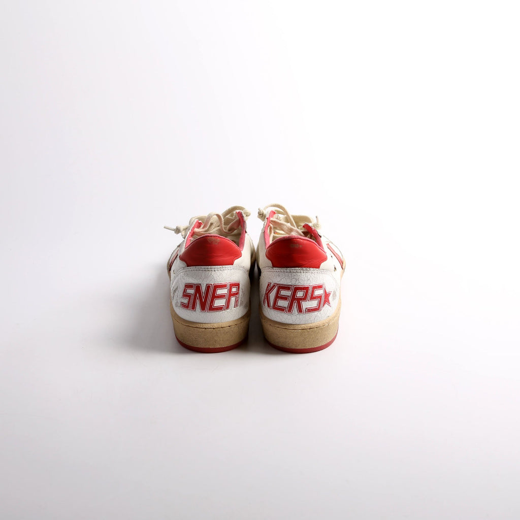 Golden Goose Ballstar Sneakers Size 40 White/Red