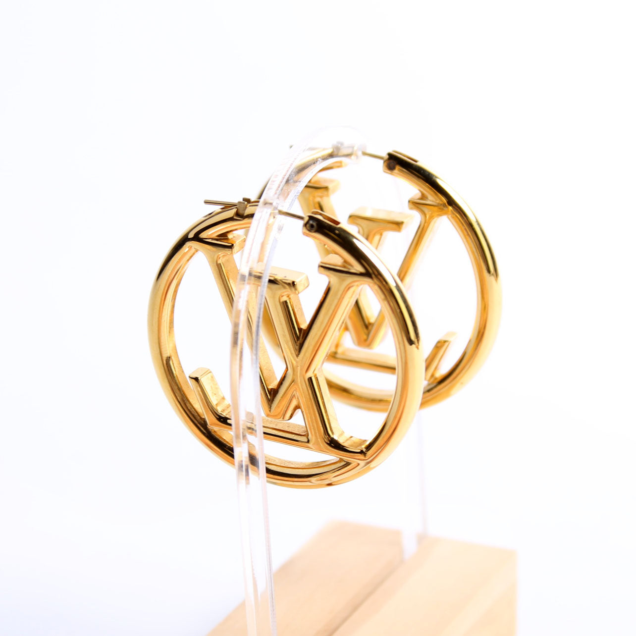 Louise Hoops GM Earrings Gold