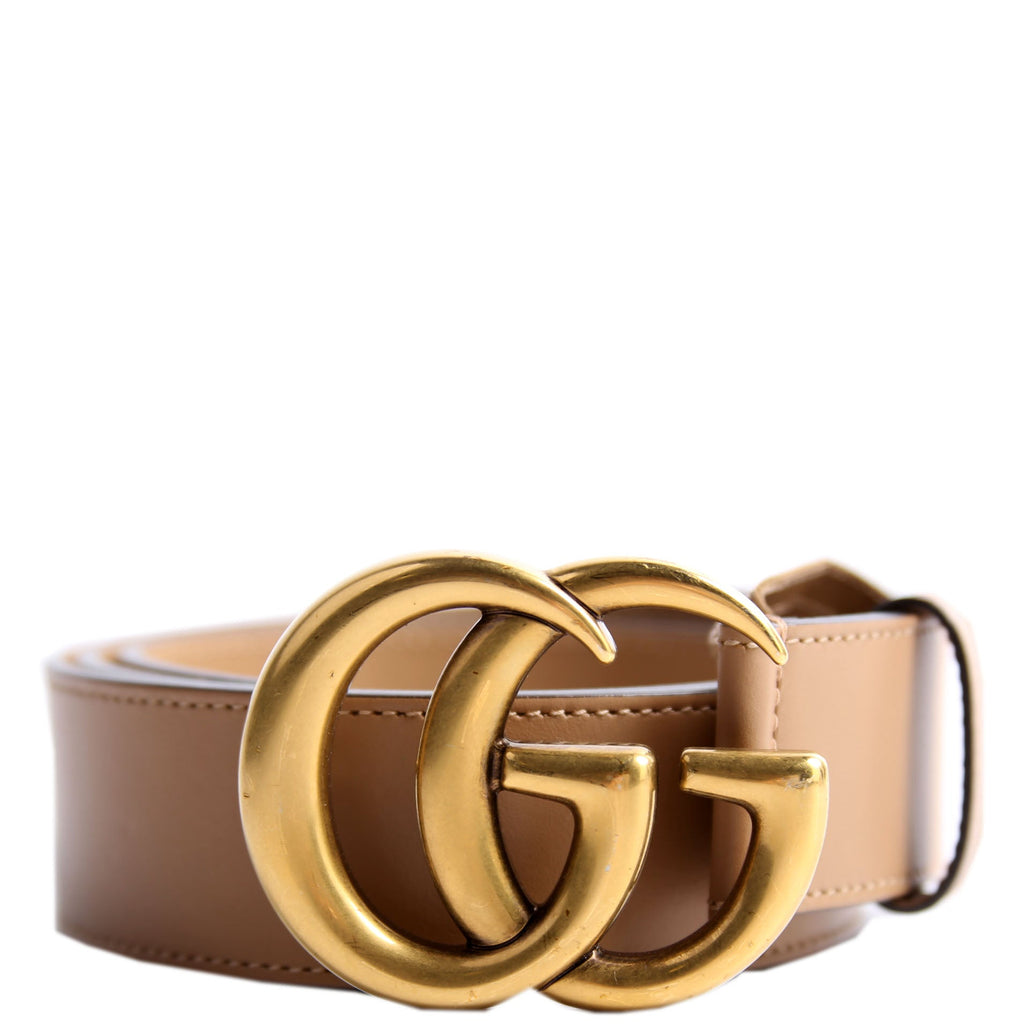 400593 Marmont GG Leather Belt Size 90/36 Brown