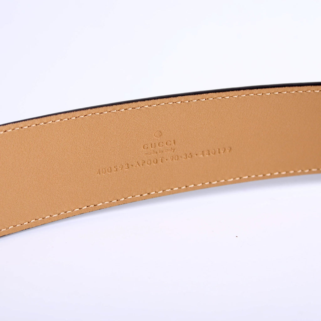 400593 Marmont GG Leather Belt Size 90/36 Brown