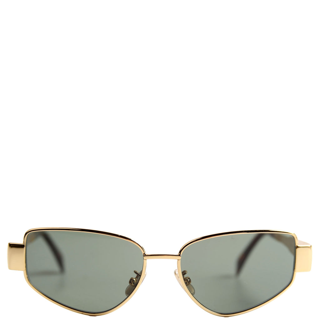 CL40293U Triomphe Metal Sunglasses Gold/Brown
